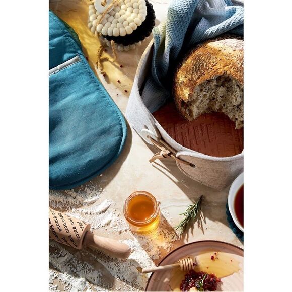 NEW Anthropologie Eliza Art Deco Gilded Floral Tile Monogram S Cheese Board - Picture 5 of 5